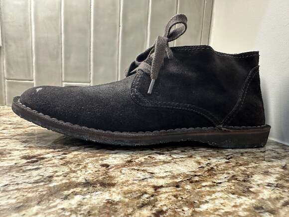 John Varvatos Star USA Hipster Suede‎ Chukka Boots with Tire Tread Sole B2 main image 5